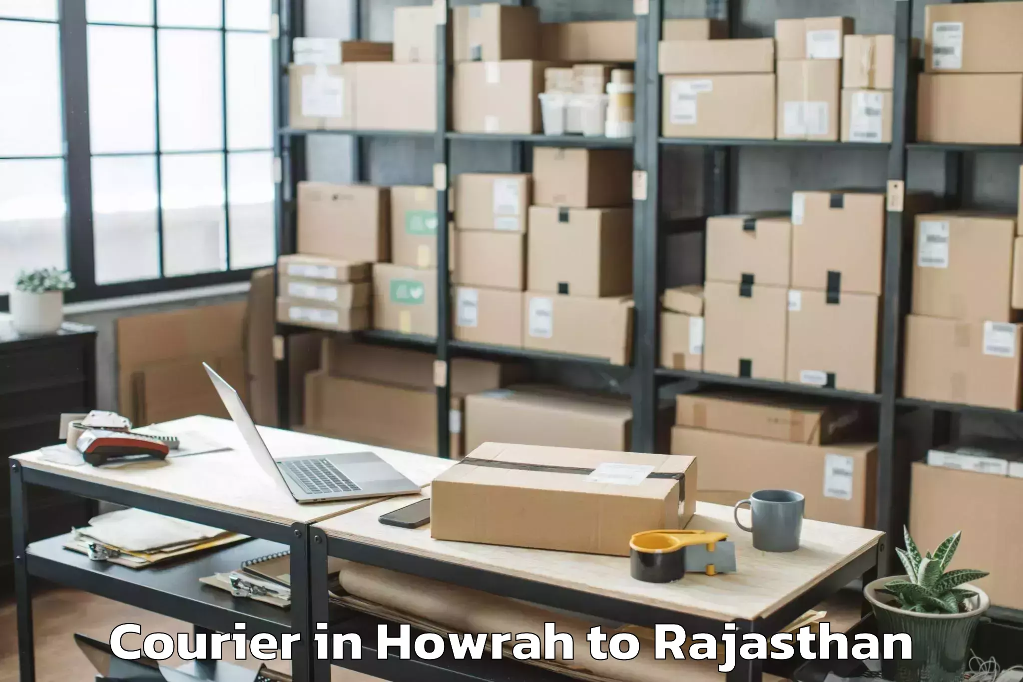 Affordable Howrah to Pindwara Courier